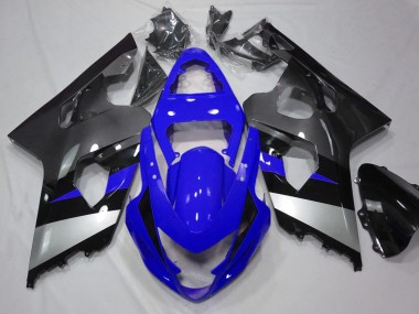 Carenados Moto Suzuki GSXR 600 / GSXR 750 2004-2005 - Azul Plata Gris Negro Asequibles