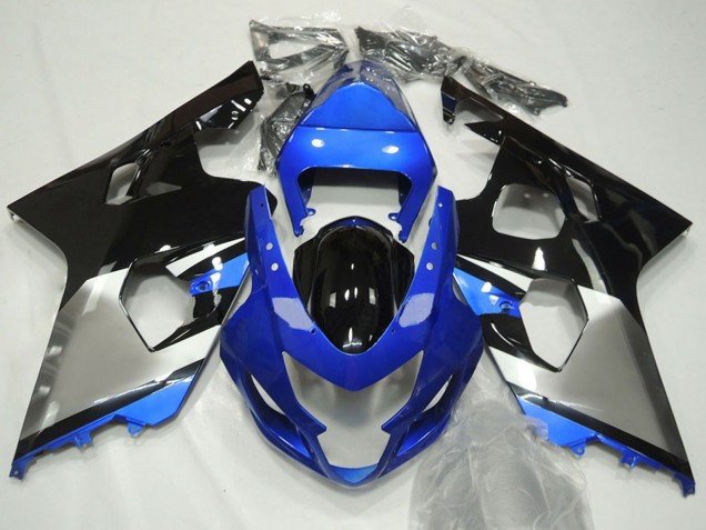 Carenados Moto Suzuki GSXR 600 / GSXR 750 2004-2005 - Azul Plata Negro Asequibles
