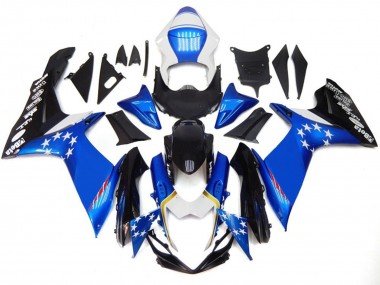 Carenados Moto Suzuki GSXR 600 / GSXR 750 2011-2024 - Azul Estilo Rojo Estrella Asequibles