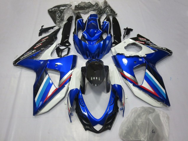 Carenados Moto Suzuki GSXR 600 / GSXR 750 2008-2010 - Azul Blanco Negro Brillante Rojo Asequibles