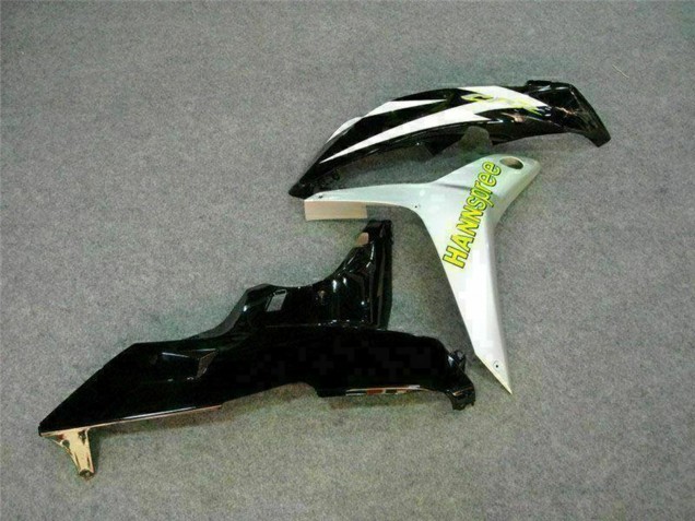 Carenado Moto Honda CBR600RR 2007-2008 - Blanco Verde Negro Brillante Hannspree Asequibles
