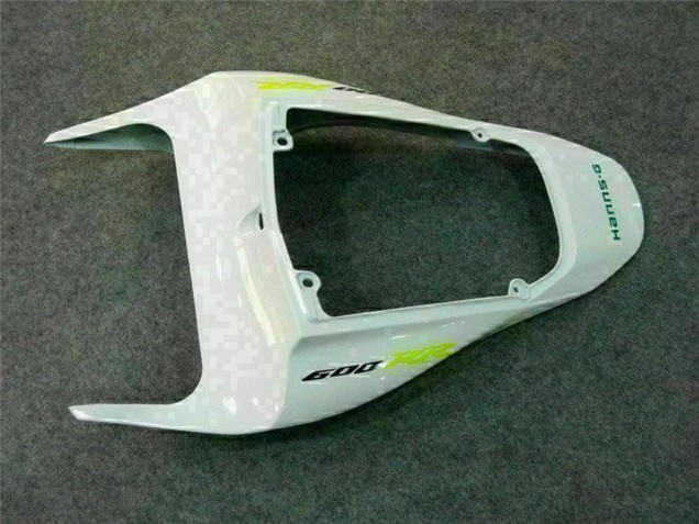 Carenado Moto Honda CBR600RR 2007-2008 - Blanco Verde Negro Brillante Hannspree Asequibles