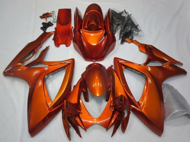 Carenados Moto Suzuki GSXR 600 / GSXR 750 2006-2007 - Burnt Naranja Asequibles