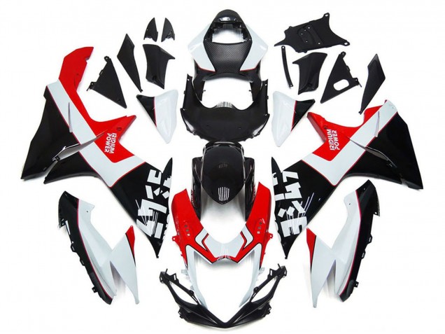 Carenados Moto Suzuki GSXR 600 / GSXR 750 2011-2024 - Blanco Rojo Negro Brillante Asequibles