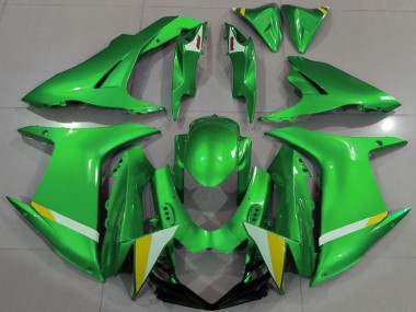 Carenados Moto Suzuki GSXR 600 / GSXR 750 2011-2024 - Verde Blanco Amarillo Asequibles