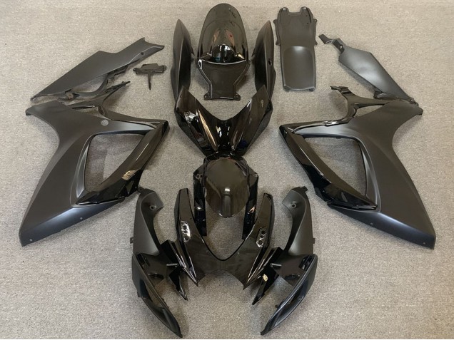 Carenados Moto Suzuki GSXR 600 / GSXR 750 2006-2007 - Negro Brillante Negro Mate Asequibles