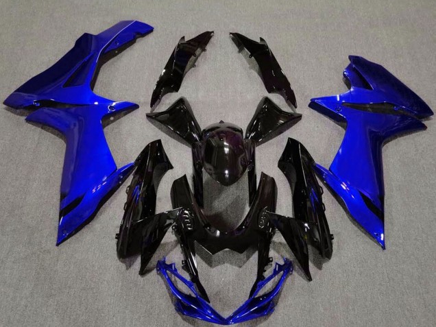 Carenado Moto Suzuki GSXR 600 / GSXR 750 2011-2024 - Azul Negro Brillante Asequibles