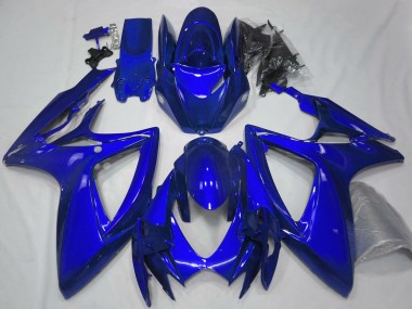 Carenados Moto Suzuki GSXR 600 / GSXR 750 2006-2007 - Azul Brillante Plain Asequibles