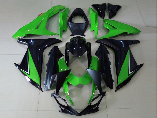 Carenados Moto Suzuki GSXR 600 / GSXR 750 2011-2024 - Verde Negro Brillante Negro Mate Asequibles