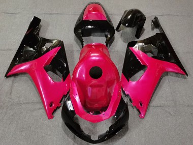 Carenados Moto Suzuki GSXR 600 / GSXR 750 2001-2003 - Rosa Negro Brillante Asequibles