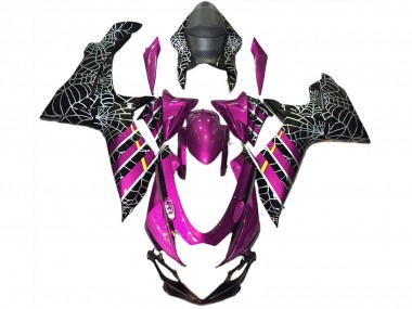Carenados Moto Suzuki GSXR 600 / GSXR 750 2011-2024 - Rosa Negro Spider Asequibles