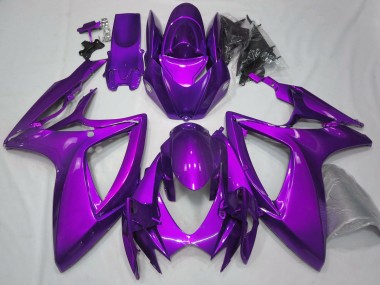 Carenados Moto Suzuki GSXR 600 / GSXR 750 2006-2007 - Plain Púrpura Brillante Asequibles