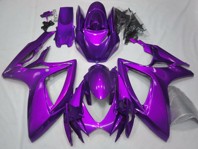 Carenados Moto Suzuki GSXR 600 / GSXR 750 2006-2007 - Plain Púrpura Brillante Asequibles