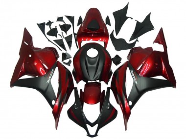 Carenados Moto Honda CBR600RR 2009-2012 - Rojo Negro Mate Asequibles
