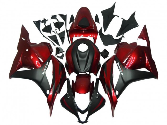 Carenados Moto Honda CBR600RR 2009-2012 - Rojo Negro Mate Asequibles