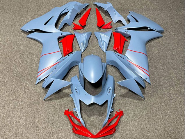 Carenados Moto Suzuki GSXR 600 / GSXR 750 2011-2024 - Azul Mate Cielo Rojo Asequibles