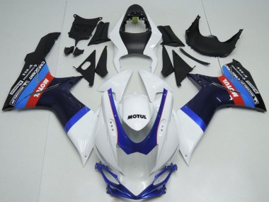 Carenados Moto Suzuki GSXR 600 / GSXR 750 2011-2024 - Blanco Azul Negro Rojo Motul Asequibles