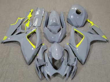 Carenados Moto Suzuki GSXR 600 / GSXR 750 2006-2007 - Nardo Gris Alta Visibilidad Amarillo Asequibles