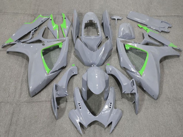 Carenados Moto Suzuki GSXR 600 / GSXR 750 2006-2007 - Nardo Gris Verde Asequibles
