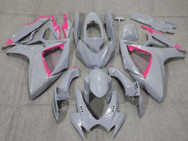 Carenados Moto Suzuki GSXR 600 / GSXR 750 2006-2007 - Nardo Gris Rosa Asequibles