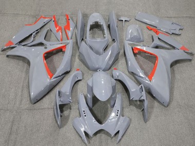 Carenados Moto Suzuki GSXR 600 / GSXR 750 2006-2007 - Nardo Gris Rojo Asequibles