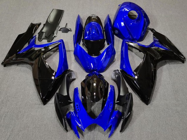 Carenados Moto Suzuki GSXR 600 / GSXR 750 2006-2007 - Azul Negro Brillante Asequibles