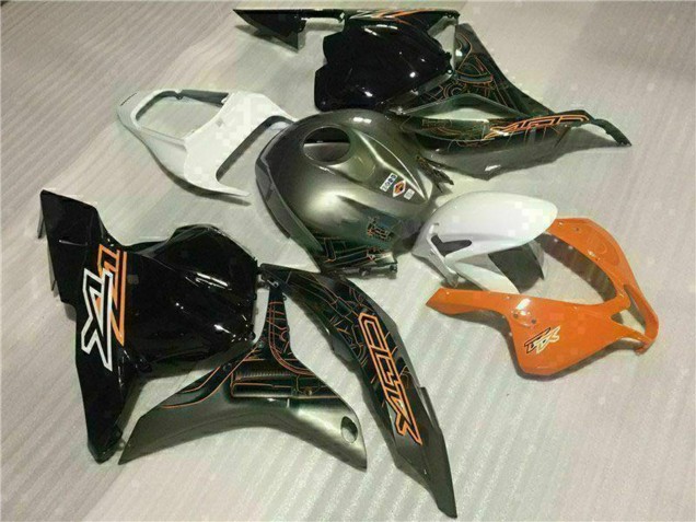 Carenados Moto Honda CBR600RR 2009-2012 - Blanco Naranja Negro Brillante Asequibles