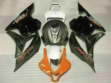 Carenados Moto Honda CBR600RR 2009-2012 - Blanco Naranja Negro Brillante Asequibles