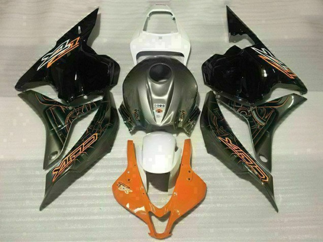Carenados Moto Honda CBR600RR 2009-2012 - Blanco Naranja Negro Brillante Asequibles