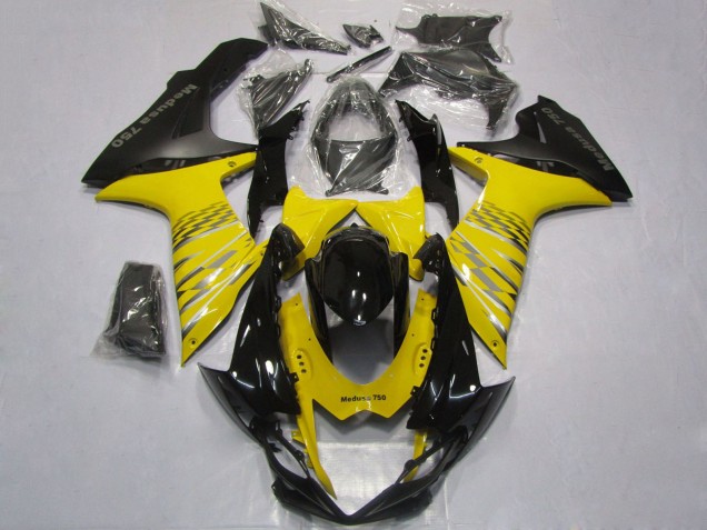 Carenados Moto Suzuki GSXR 600 / GSXR 750 2011-2024 - Amarillo Gris Negro Asequibles