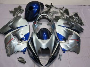 Carenado Moto Suzuki GSXR 1300 1996-2007 - Plata Azul Asequibles