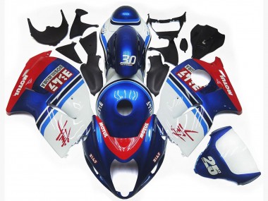 Carenados Moto Suzuki GSXR 1300 1996-2007 - Blanco Azul Rojo Motul Asequibles