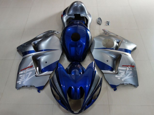 Carenados Moto Suzuki GSXR 1300 1996-2007 - Azul Profundo Plata Asequibles