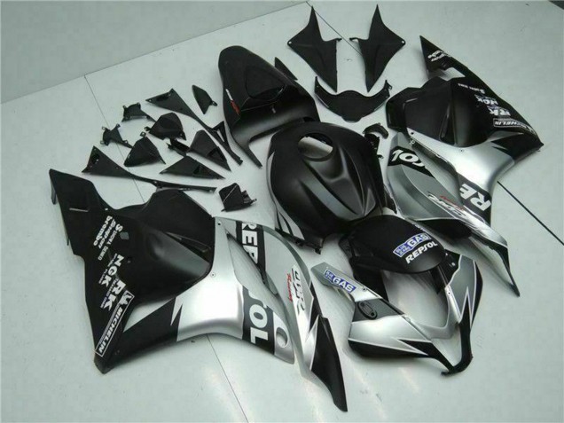 Carenados Moto Honda CBR600RR 2009-2012 - Plata Negro Mate Repsol Asequibles