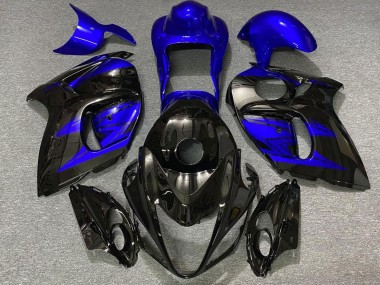 Carenados Moto Suzuki GSXR 1300 2008-2020 - Negro Brillante Azul Profundo Asequibles