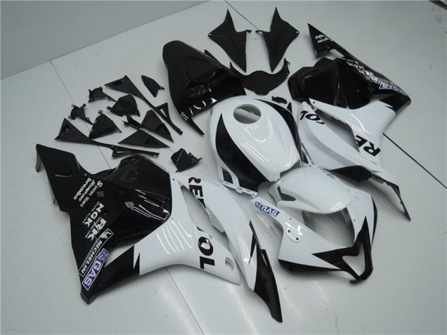 Carenado Moto Honda CBR600RR 2009-2012 - Blanco Negro Brillante Repsol Asequibles