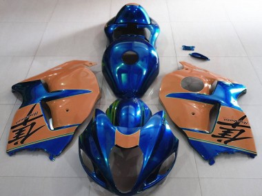 Carenados Moto Suzuki GSXR 1300 1996-2007 - Azul Brillante Bronceado del Desierto Asequibles