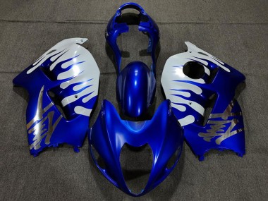 Carenados Moto Suzuki GSXR 1300 1996-2007 - Blanco Azul Llama Asequibles