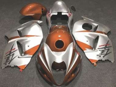 Carenados Moto Suzuki GSXR 1300 1996-2007 - Naranja Brillante Plata Asequibles