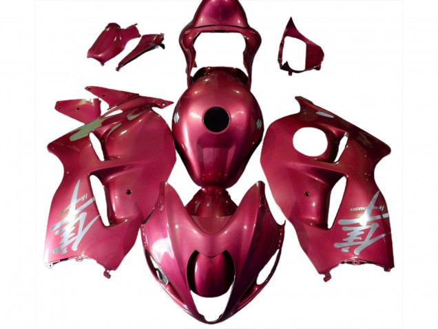Carenados Moto Suzuki GSXR 1300 1996-2007 - Rojo Brillante Plata Logo Asequibles