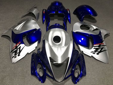 Carenados Moto Suzuki GSXR 1300 2008-2020 - Plata Brillante Azul Asequibles