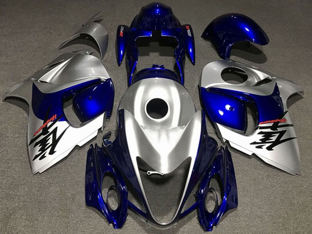 Carenados Moto Suzuki GSXR 1300 2008-2020 - Plata Brillante Azul Asequibles