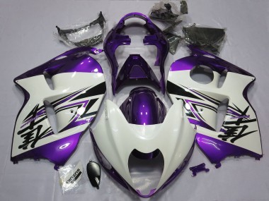 Carenados Moto Suzuki GSXR 1300 1996-2007 - Blanco Brillante Púrpura Asequibles