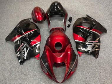 Carenados Moto Suzuki GSXR 1300 1996-2007 - Rojo Granate Negro Estilo Asequibles