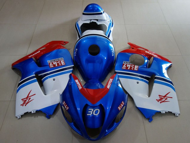 Carenados Moto Suzuki GSXR 1300 1996-2007 - Azul Blanco Rojo Asequibles