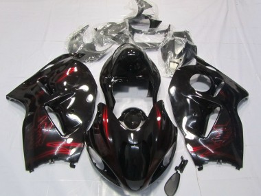 Carenados Moto Suzuki GSXR 1300 1996-2007 - Rojo Negro Brillante Asequibles