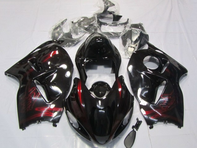 Carenados Moto Suzuki GSXR 1300 1996-2007 - Rojo Negro Brillante Asequibles