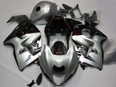 Carenados Moto Suzuki GSXR 1300 1996-2007 - Plata Rojo Oscuro Asequibles