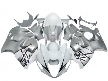 Carenados Moto Suzuki GSXR 1300 1996-2007 - Plata Blanco OEM Estilo Asequibles
