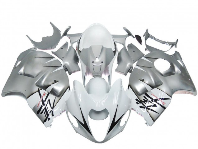 Carenados Moto Suzuki GSXR 1300 1996-2007 - Plata Blanco OEM Estilo Asequibles